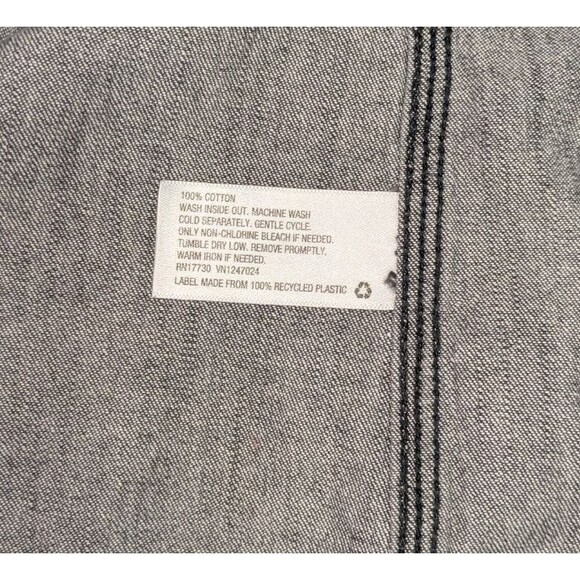 Wild Fable Button Down S Women's Black Denim Pearl Snap Western Cowgirl Ranch - Picture 6 of 6